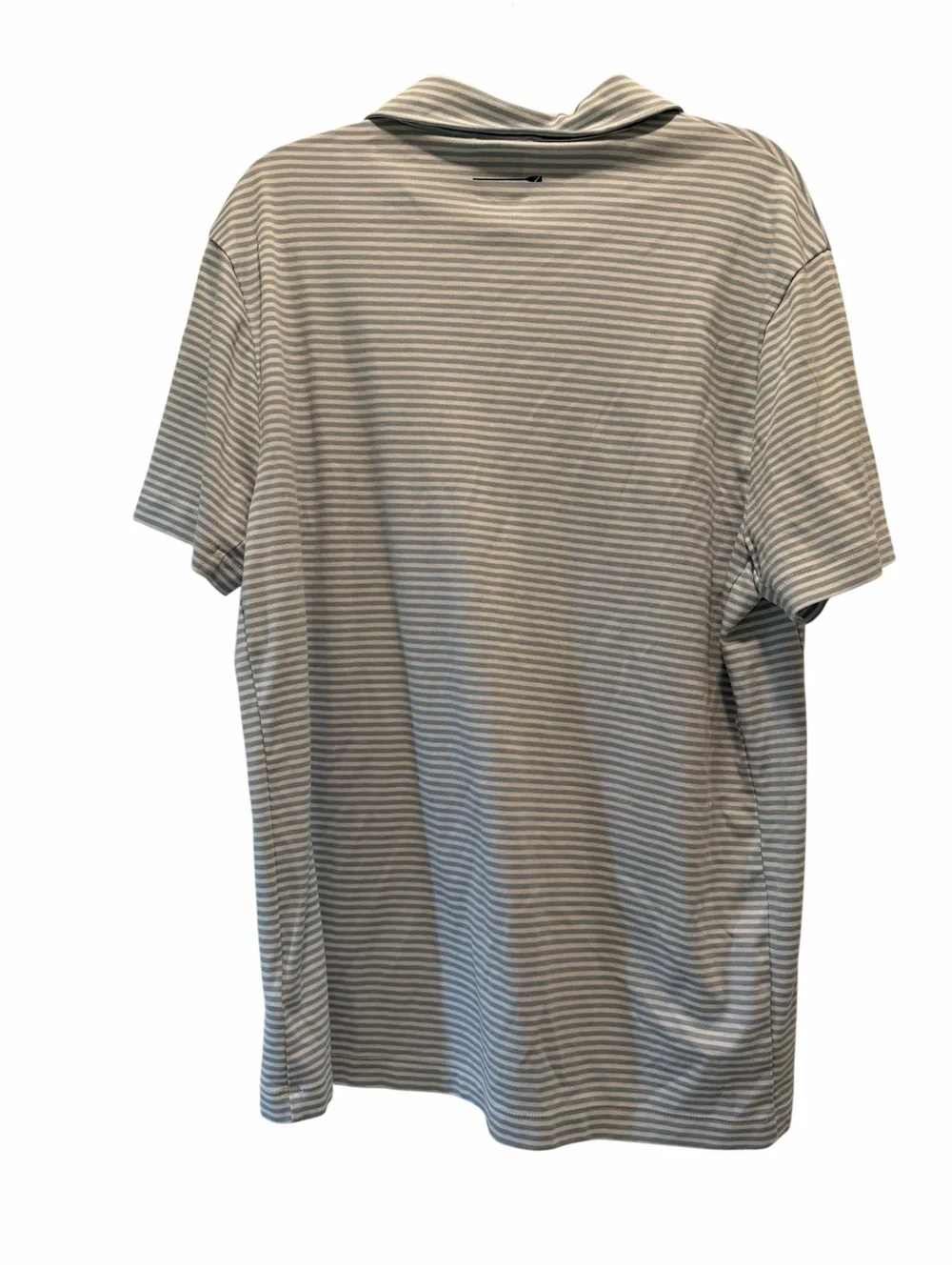 J. Crew Men's Striped Polo - Light Blue & White